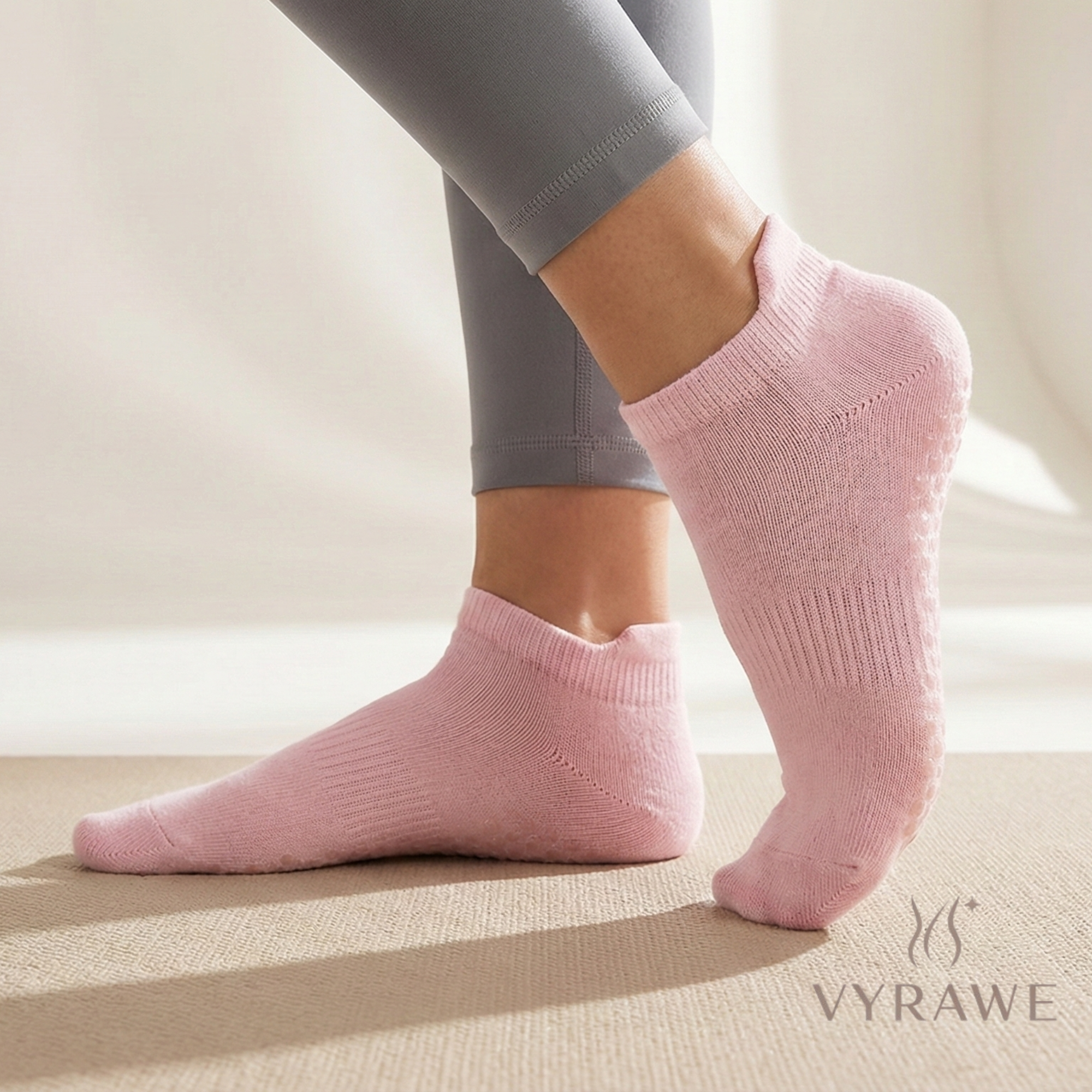 Vyrawe GripFlex Non-Slip Yoga Socks